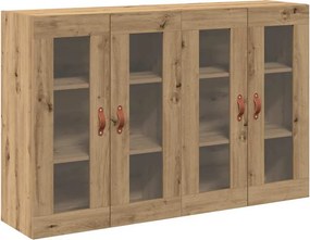 vidaXL Fali Szekrények 2 pcs Artisan tölgy 69,5 x 34 x 90 cm Faanyag