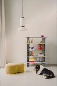 Világosszürke fém könyvespolc 120x156x37 cm Hes – noo.ma