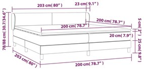 sötétkék bársony rugós ágy matraccal 200x200 cm
