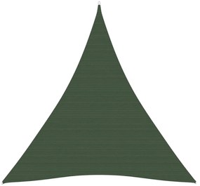 sötétzöld HDPE napvitorla 160 g/m² 5 x 6 x 6 m