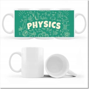 Nyomott mintás bögre Fizika motívum az osztályterembe