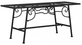 fekete acél fa körüli pad 110 cm