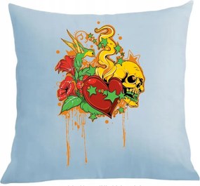 Párna párnahuzat Szerelem Koponya Ajándék