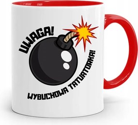 Tetoválóknak Tetováló Bögre Piros Ajándék fényképes nyomtatással