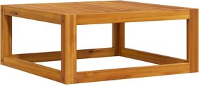 vidaXL tömör akácfa dohányzóasztal 68 x 68 x 29 cm