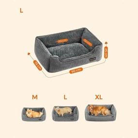 Kutyafekhely, kisállatágy, l-es méret, világosszürke feandrea