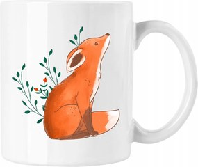 Bögre Róka Virágok Kedves 1 Fehér 330ml