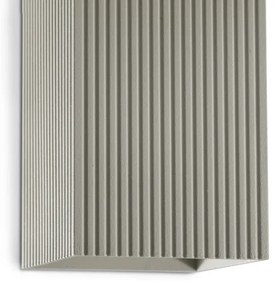 FARO 40567 - Fali lámpa SOLE 2xGU10/8W/230V szürke csipkézett szögletes