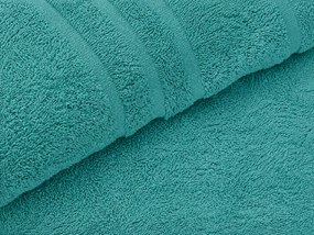 Fürdőlepedő CLASSIC COLOR 70 x 140 cm petrolkék, 100% pamut