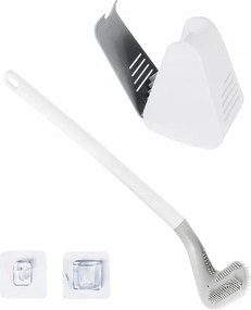 Gumi Wc Kefe Wc-hez Fehér Szürke Kompakt Stílusos Tartály