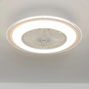 Brilagi - LED Dimmelhető lámpa ventilátorral RONDA LED/48W/230V fehér + távirányító