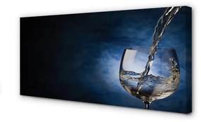 Canvas képek Fehér bor pohár 100x50 cm