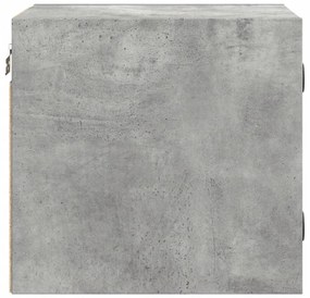 2 db betonszürke éjjeliszekrény üvegajtóval 35 x 37 x 35 cm