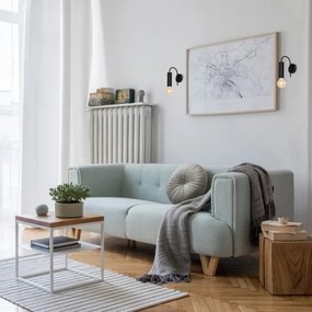 Fali lámpa LOPPE 1xE27/60W/230V fekete