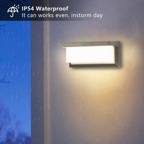 Brilagi - LED Kültéri fali lámpa BRICKY LED/12W/230V szürke IP54