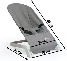 PETITE&MARS - Baba hintáztató CALMY fekete