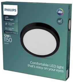 Philips - LED Mennyezeti lámpa MAGNEOS LED/12W/230V 2700K fekete