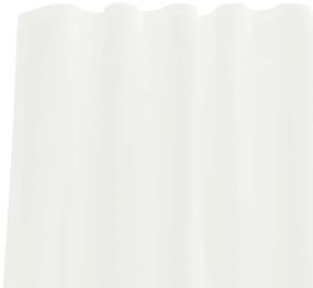 2 db fehér voile függönyök rúd zsebekkel