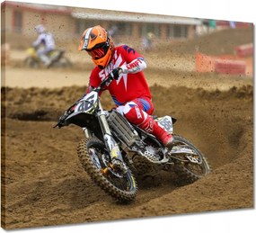 Vászonkép 50x40 Motocross Motorkerékpár Motor