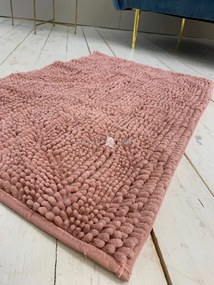 Textil rózsaszín (pink) fürdőszobai szőnyeg 50x80 cm