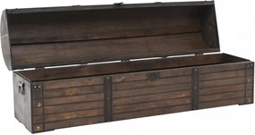 vintage stílusú tömör fa tárolóláda 120 x 30 x 40 cm