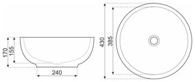 KR-140 kerámia design mosdó