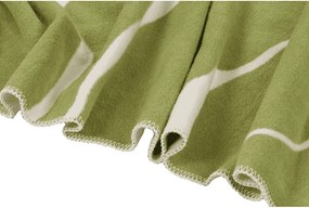 Zöld-krémszínű takaró 150x200 cm Felu – noo.ma