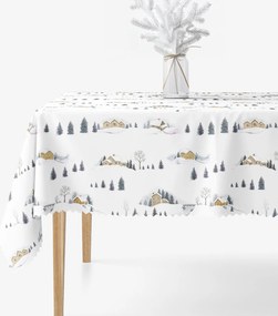 Goldea teflonbevonatú asztalterítő - téli táj 100 x 100 cm