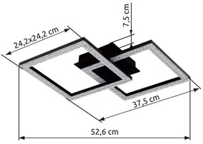 Globo 67328-20D - LED Mennyezeti lámpa SAPENA LED/20W/230V