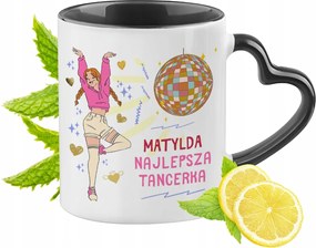 Fekete Bögre Szív Alakú Füllel Matildának Ideális Ajándék