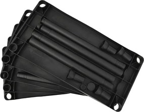 Polcállvány, fekete, ROMEN