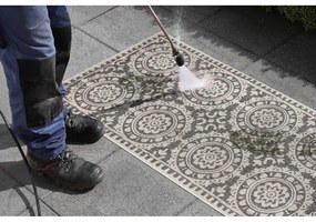 Jardin szürke-krémszínű kültéri szőnyeg, 80 x 350 cm - NORTHRUGS