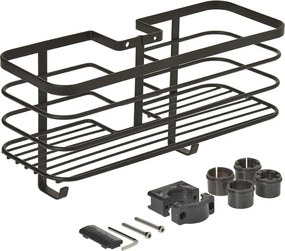 Origin fekete fürdőszobai polc - Metaltex