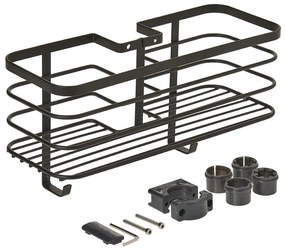 Origin fekete fürdőszobai polc - Metaltex