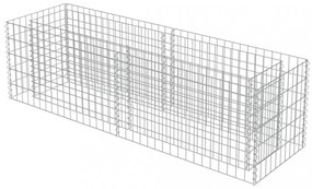 horganyzott acél gabion magaságyás 180 x 50 x 50 cm