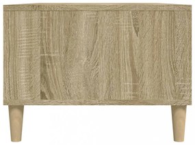 sonoma tölgy színű szerelt fa dohányzóasztal 90 x 50 x 36,5 cm