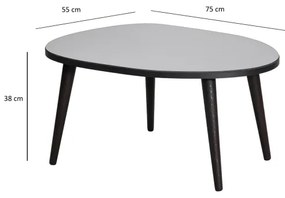 Kávésasztal GUSTO 38x75 cm fekete