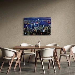 Éjszakai város képe (90x60 cm)