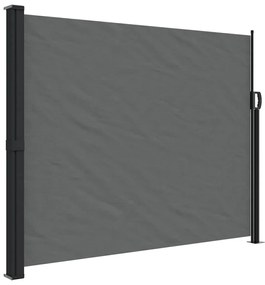 antracitszürke behúzható oldalsó napellenző 160 x 600 cm