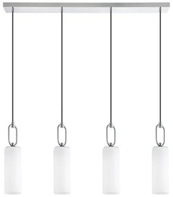 Eglo 390129 - Csillár zsinóron MAJANA 4xE27/40W/230V fényezett króm