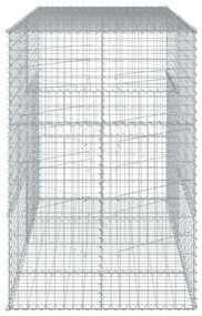 horganyzott vas gabion kosár fedéllel 200 x 100 x 150 cm