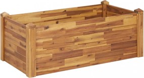 tömör akácfa kerti magaságyás 110 x 60 x 44 cm