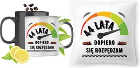 Születésnapra 44 44te Varázsbögre Fotós Nyomtatott Párna Szett