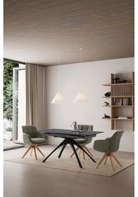 Zöld kárpitozott karfás étkezőfotel szett 2 db-os Donatelo – Marckeric