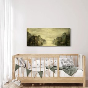 Egy nyugati város képe (120x50 cm)