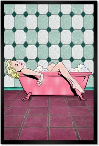 Poszterek keretben 40x60 Marylin Monroe a kádban