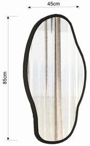 Fali tükör COULDY 85x45 cm fekete