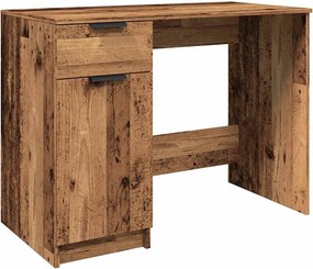 vidaXL Íróasztal régi fa 100x50x75 cm műszaki fa