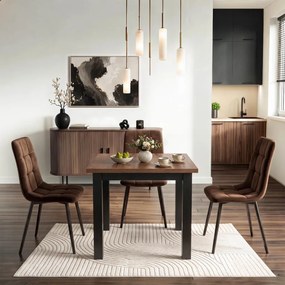 Modern bővíthető étkezőasztal MAX 80–160 cm Nicea dió fekete