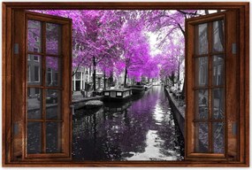 Poszterek 90x60 Holland tájkép Folyó